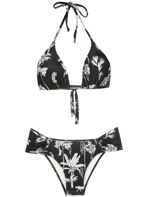 Bikini triangle Vicky à imprimé graphique - Lygia & Nanny - Modalova