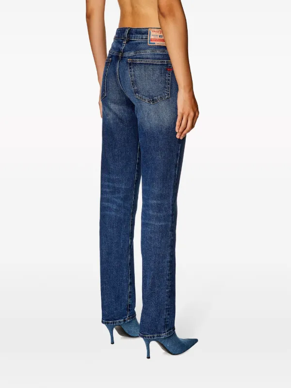 【関税&送料込】Diesel Minigonna In Denim Con Logo Diesel 1989 D-Mine 09I28 straight-leg Jeans | Blue | FARFETCH