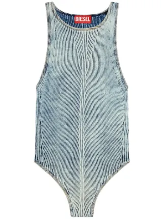 Diesel M-Tansy ノースリーブ デニムボディスーツ | ブルー | FARFETCH JP