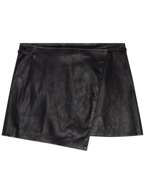 Diesel L-Kesselle leather skirt Women