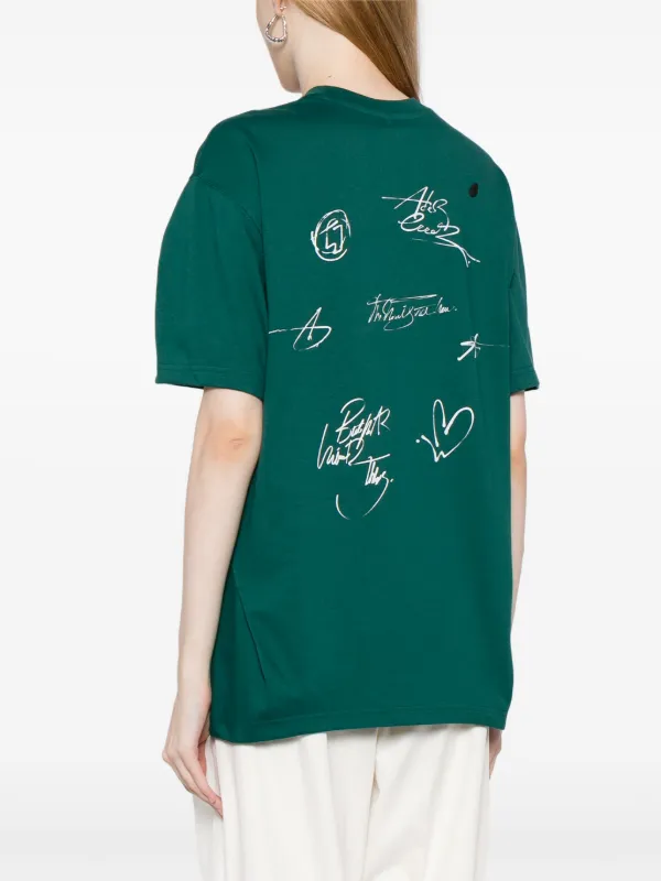 Ader Error Twinkle graphic-print T-shirt | Green | FARFETCH PH