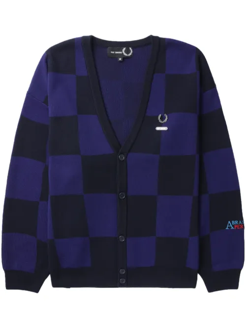 X Raf Simons cardigan à carreaux - Fred Perry - Modalova