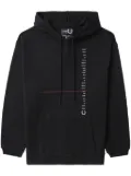 Fred Perry x Raf Simons logo-embroidered hoodie - Black