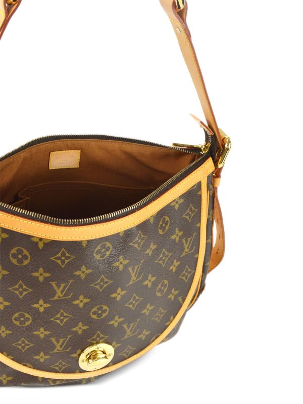 Louis+Vuitton+Tulum+Shoulder+Bag+GM+Brown+Canvas+Monogram for sale online