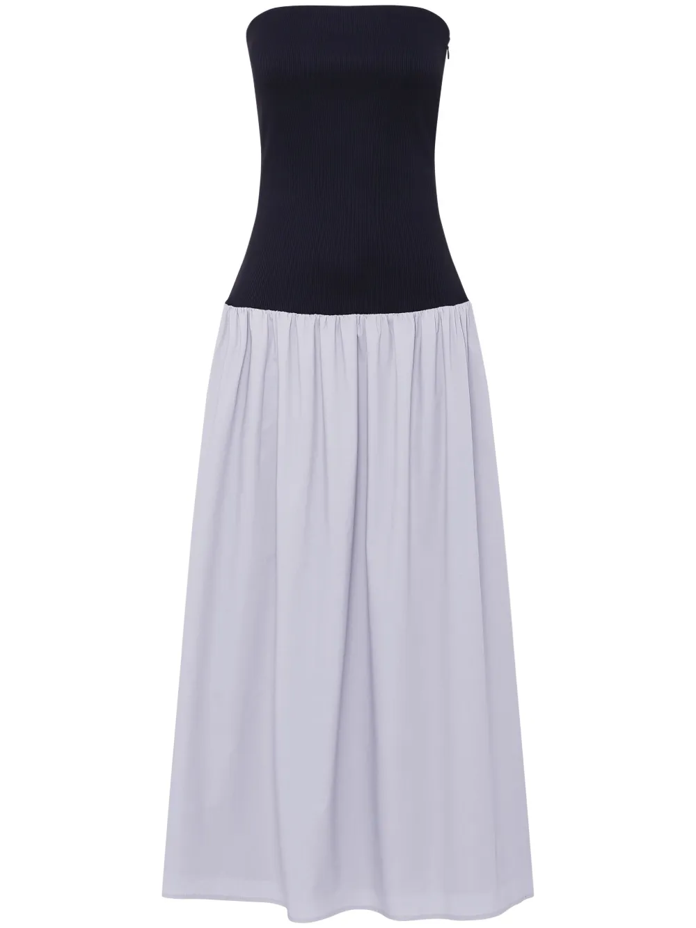 Anna Quan Maxi-jurk met colourblocking Zwart