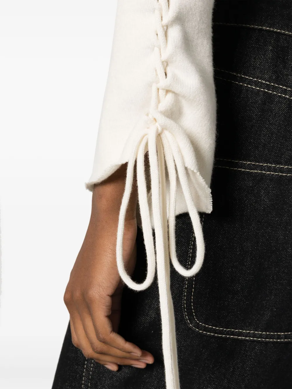 Julfer X-tina Knitted Top In White