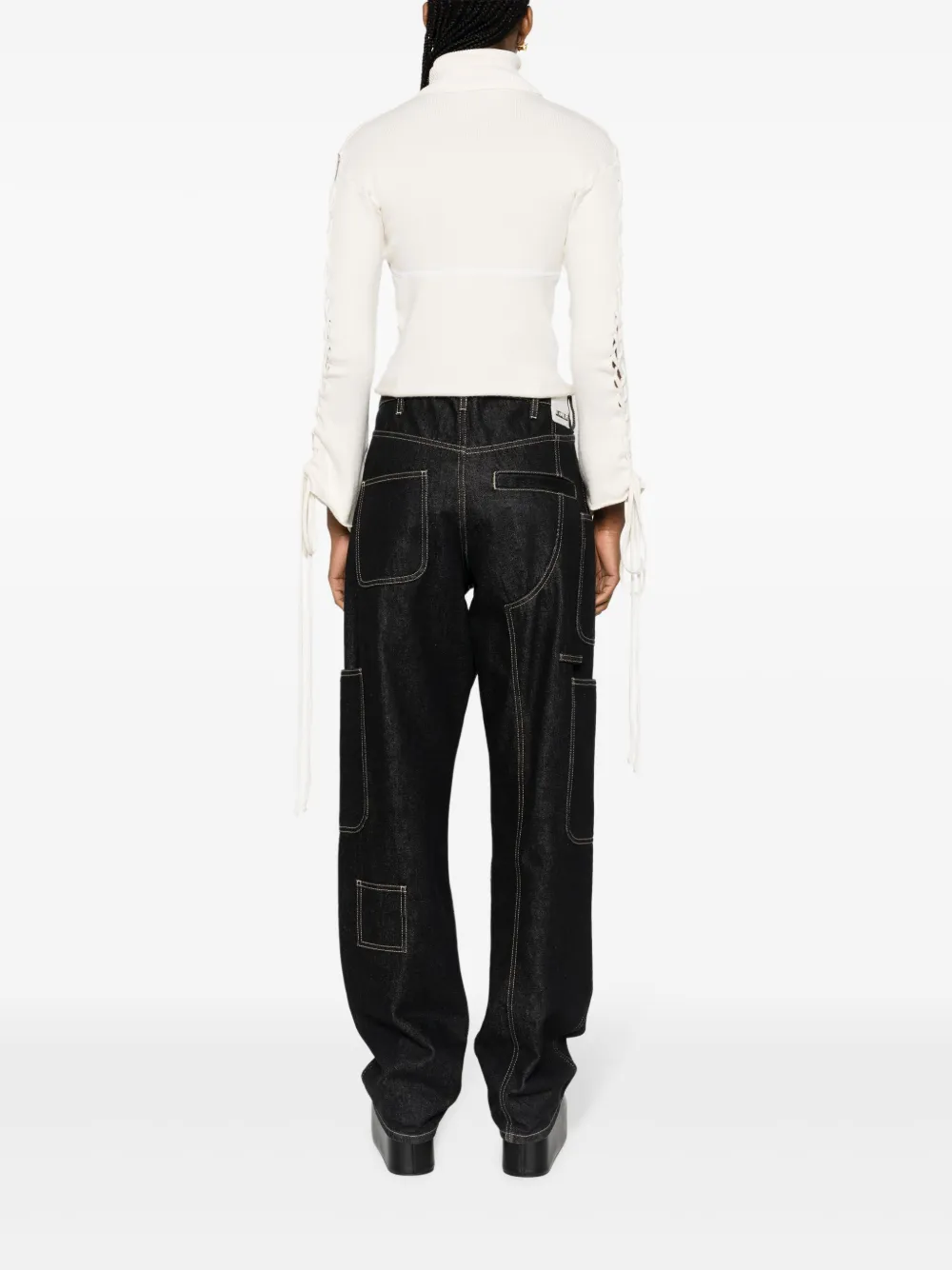 Julfer X-tina Knitted Top In White