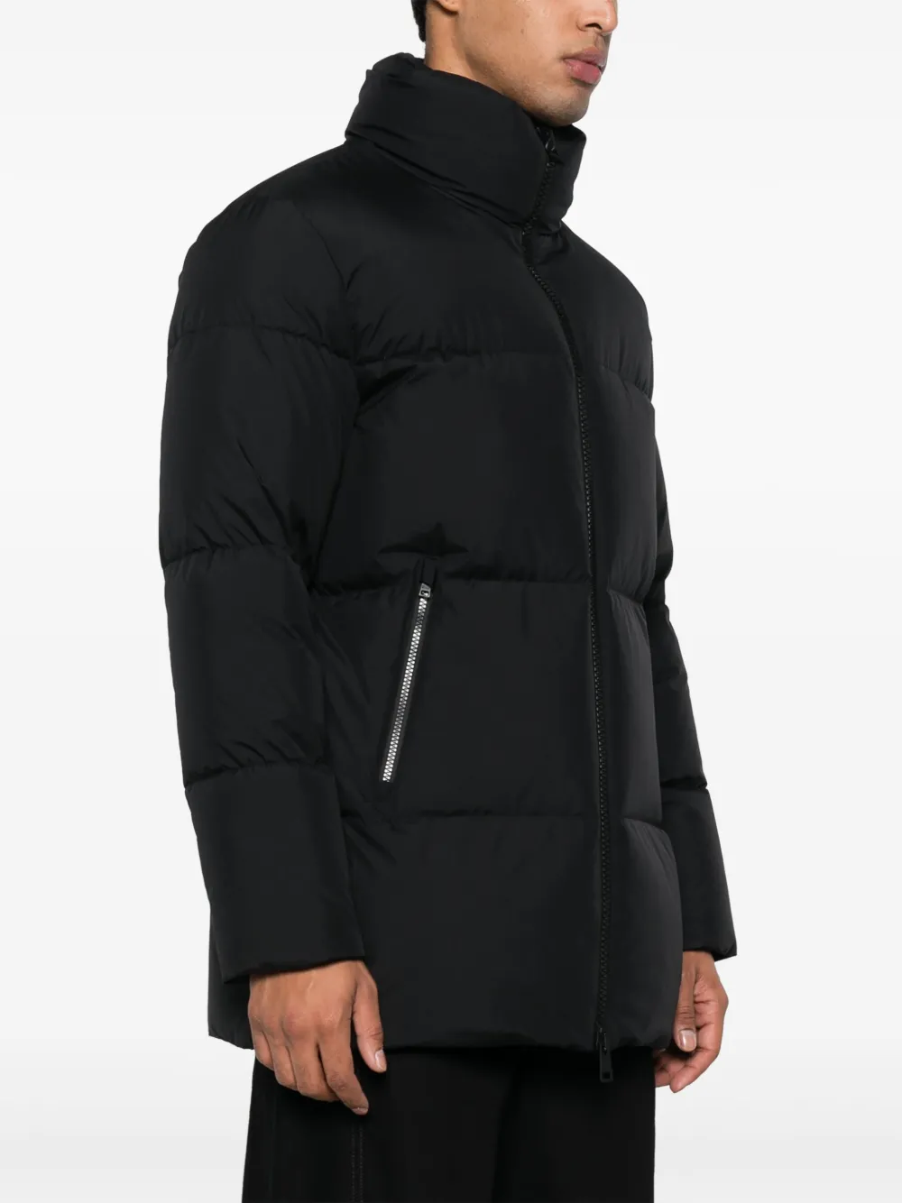 Shop Herno Laminar Padded Jacket In Schwarz