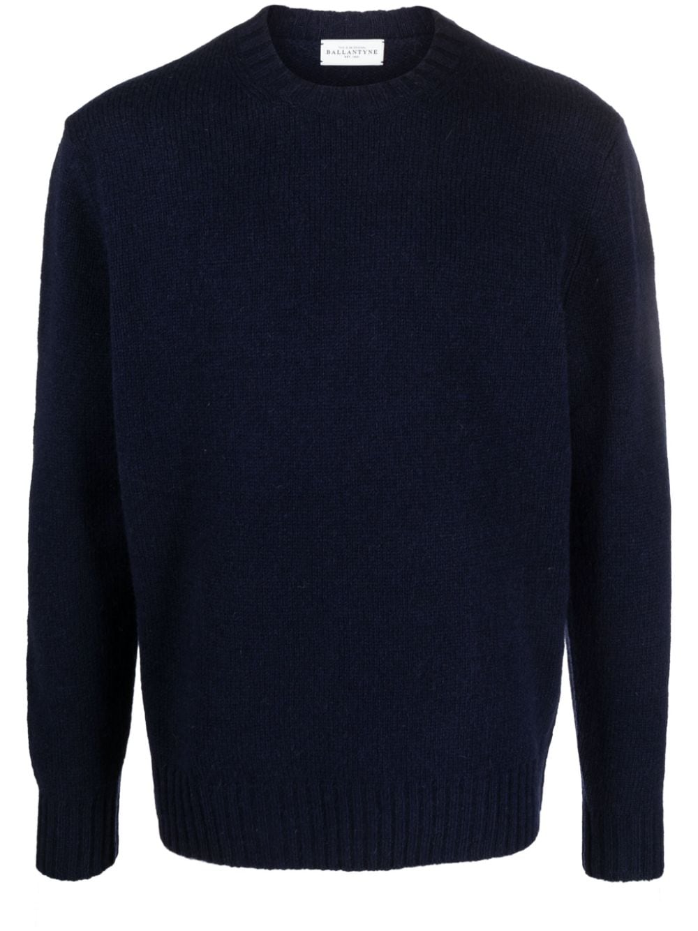 Ballantyne Fine-knit Wool Jumper In Blue