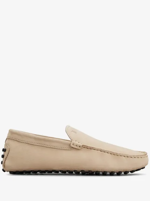 Tod's logo-debossed leather loafers 