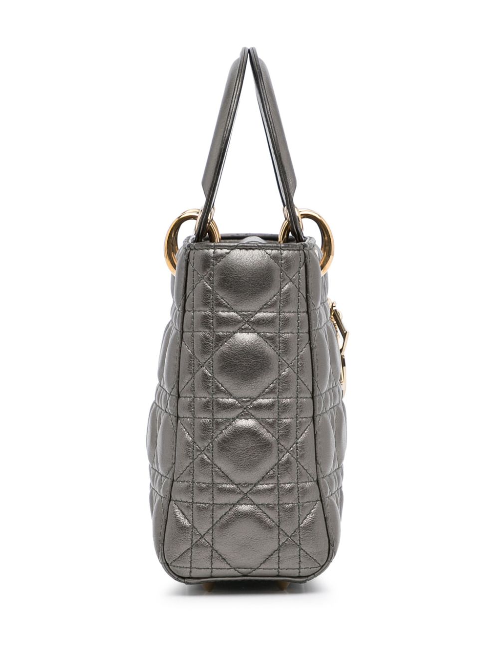 Christian Dior 2014 Pre-owned Cannage Mini Lady Dior Two-Way Handbag