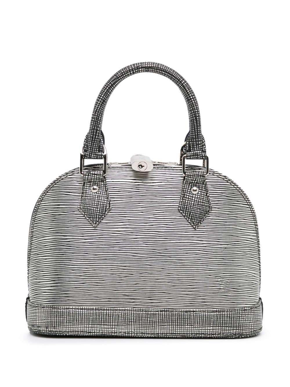 Louis Vuitton Alma BB Handbag Epi Leather Silver Color Hardware
