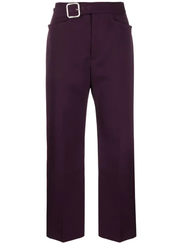 Mens wide shop leg cropped trousers