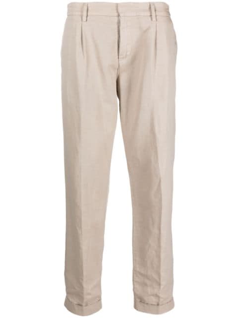 Fay tapered-leg chino trousers