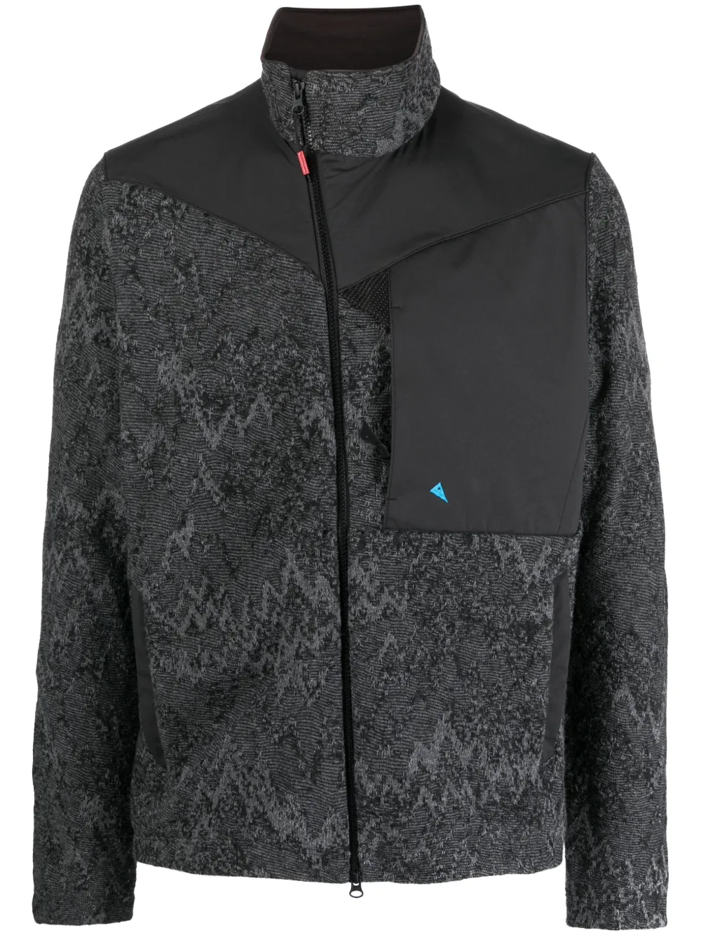 Klättermusen abstractpattern funnelneck Jacket Farfetch