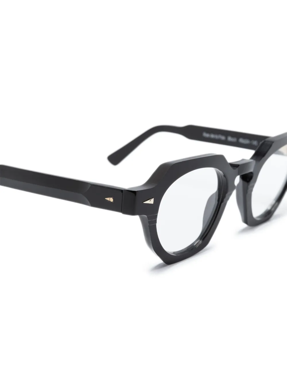 Ahlem Rue De La Paix Hexagonal-frame Glasses In Black