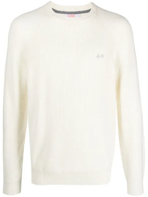 Sun 68 crew-neck ribbed-knit jumper