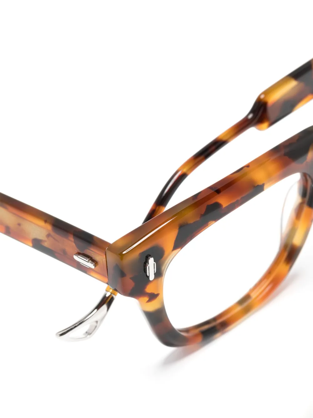  Eyepetizer Tortoiseshell-effect Round-frame Glasses - Brown 