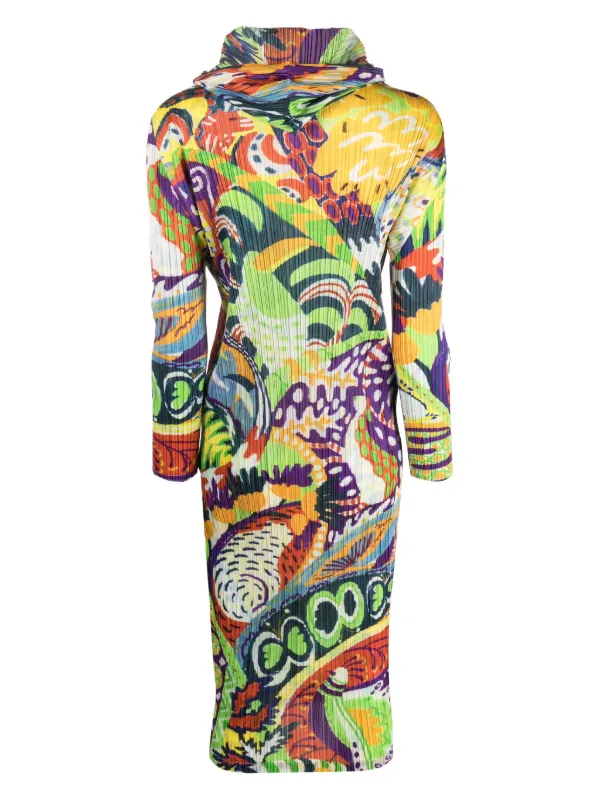 Pleats Please Issey Miyake Snowrunner Plissé Midi Dress Pleats Please Issey Miyake Snowrunner Plissé Midi Dress