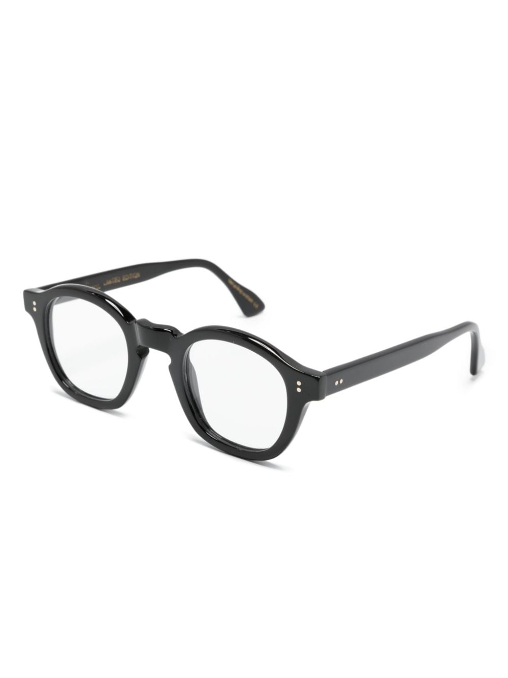 Lesca Mose round-frame glasses - Zwart