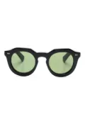 Lesca Toro round-frame sunglasses - Black