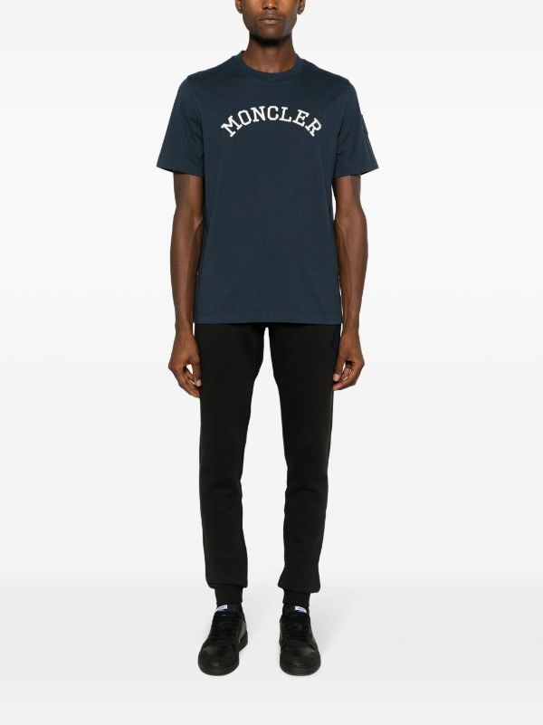 Moncler logo-embroidered Cotton T-shirt - Farfetch