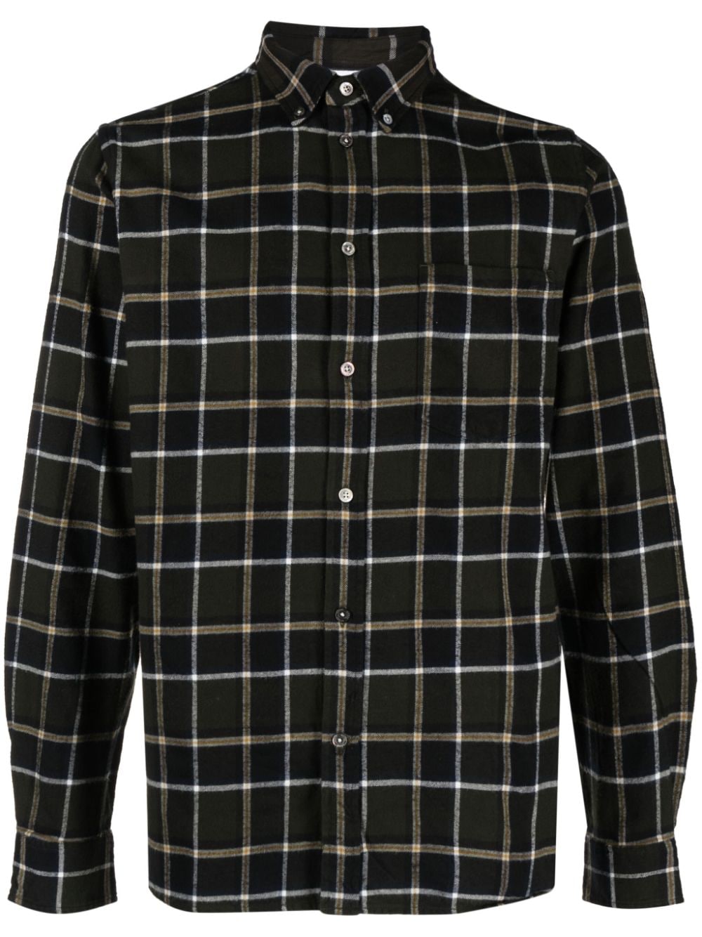Norse Projects Carsten Flannel Checked Shirt In Green
