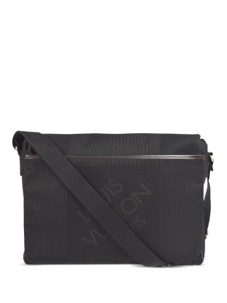 LOUIS VUITTON Damier Geant Messenger Bag Black