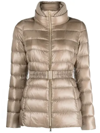 HERNO ヘルノ ウール ハイネックパデッドジャケット 関税込 Herno ハイネック パデッドジャケット | ニュートラル | FARFETCH JP