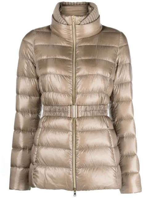 Herno belted quilted jacket