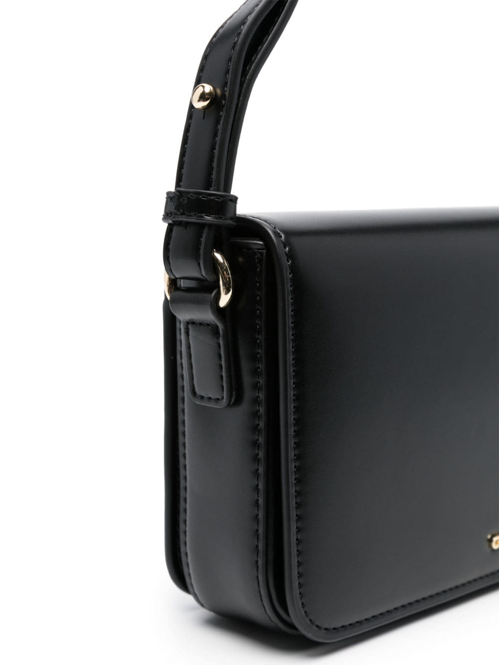 Shop Chiara Ferragni Logo-lettering Faux-leather Tote Bag In Black