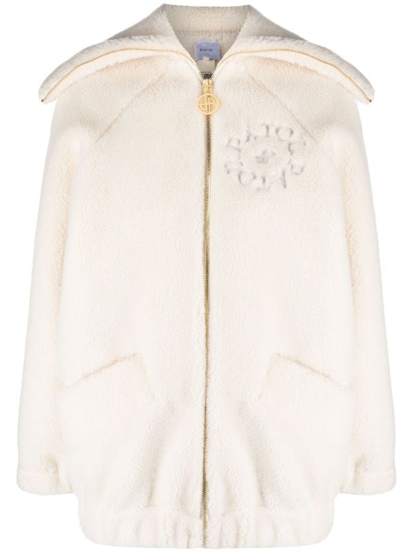 Patou logo-embroidered Fleece Jacket - Farfetch