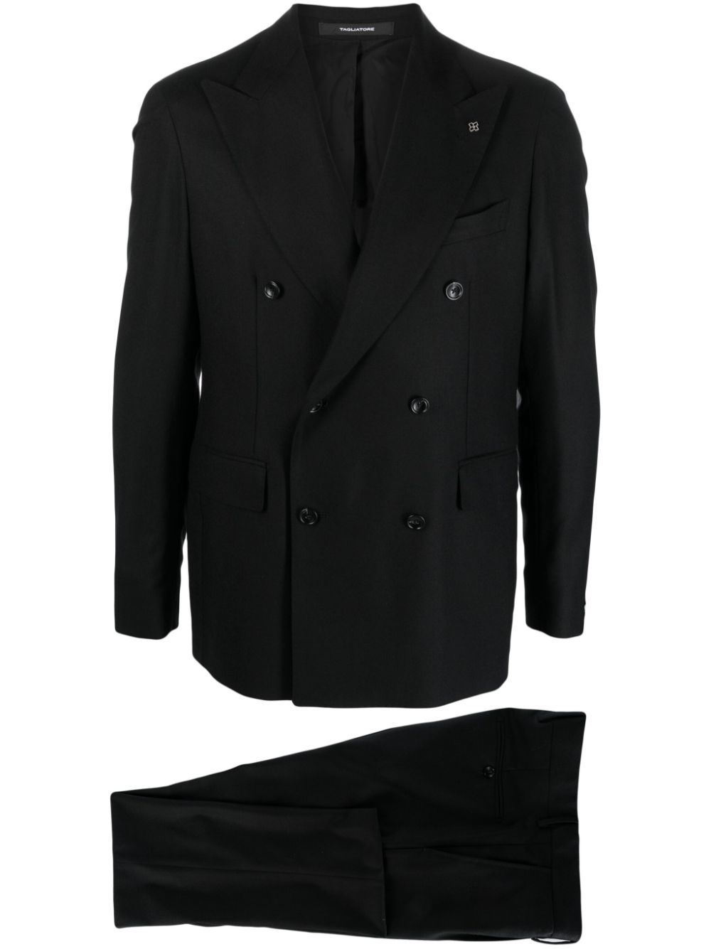 Tagliatore logo-plaque double-breasted Suit - Farfetch