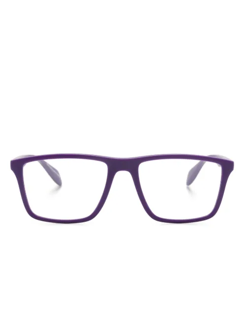 Lunettes de vue carrées à plaque logo - Emporio Armani - Modalova