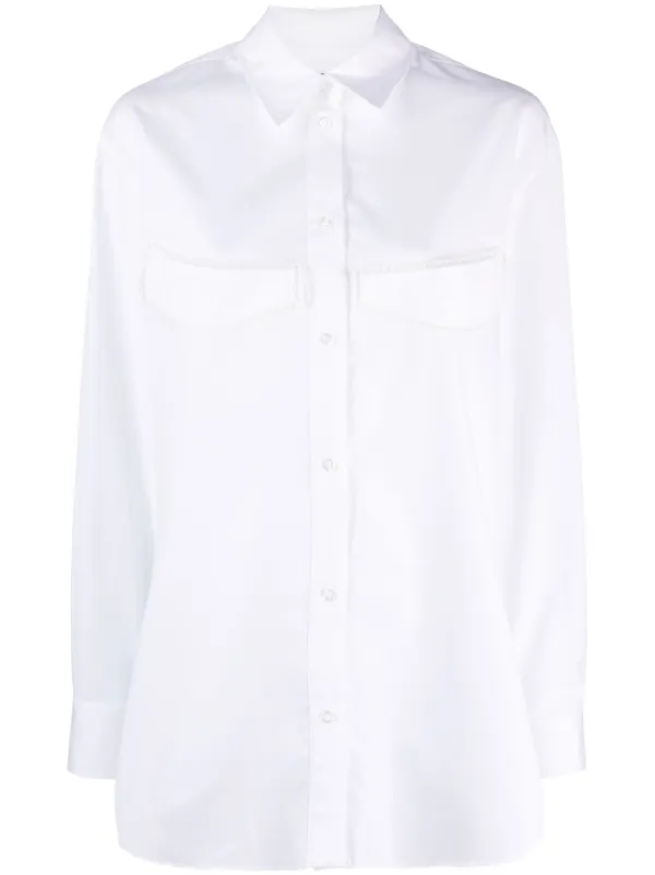 Simone Rocha long sleeve Cotton Shirt Farfetch