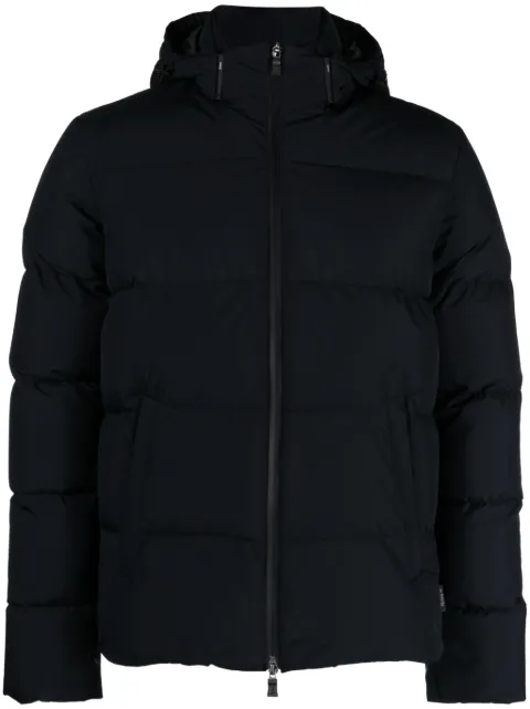 Herno detachable-hood windproof padded jacket