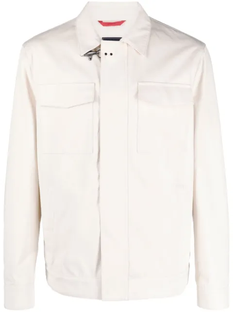 Fay Gancini-buckle cotton truck jacket