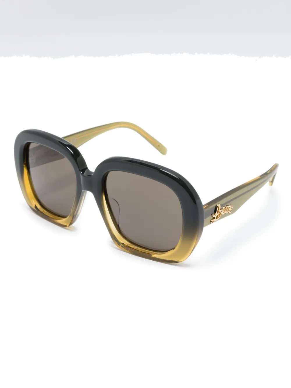 LOEWE EYEWEAR Zonnebril met vierkant montuur - Groen