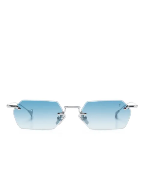 Eyepetizer rectangle-frame metallic sunglasses