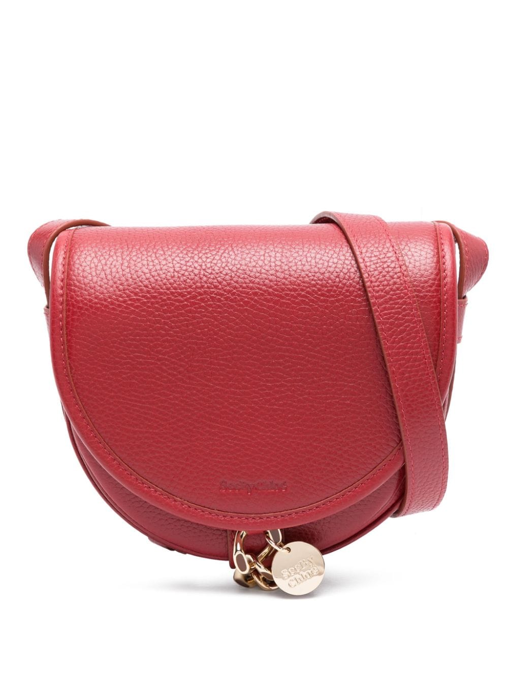 See by Chloé small Mara Saddle leather crossbody bag - Rot