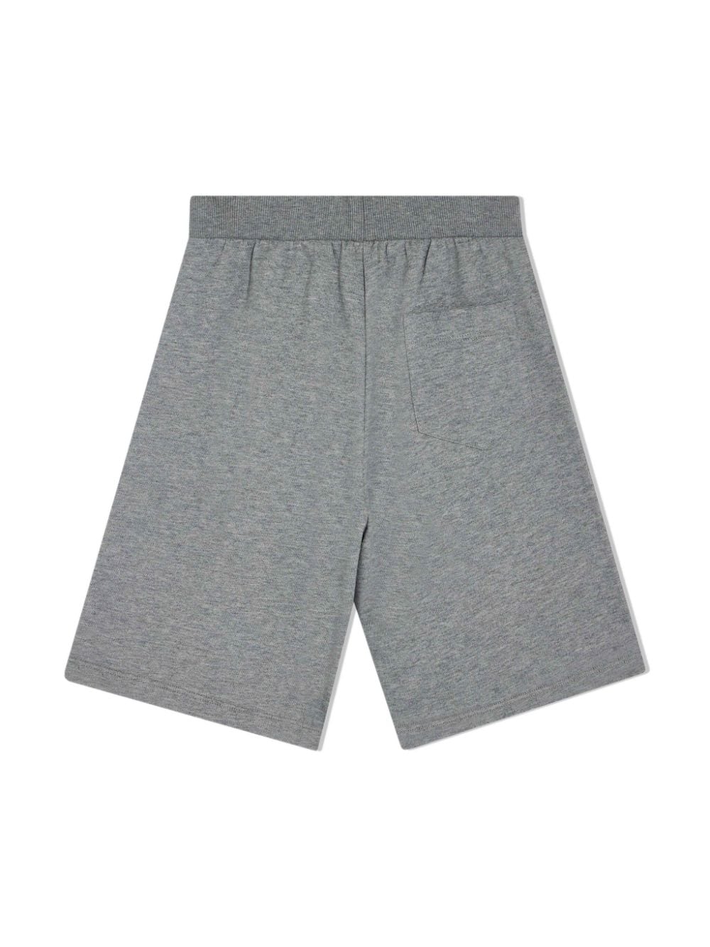 Shop Versace Logo-print Jersey Track Shorts In Grey