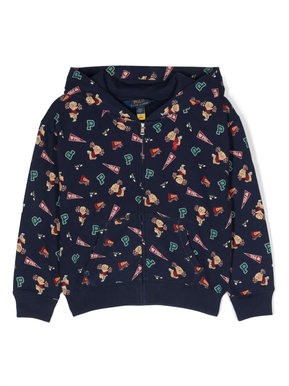 POLO RALPH LAUREN KIDS Hoodie met rits Blauw