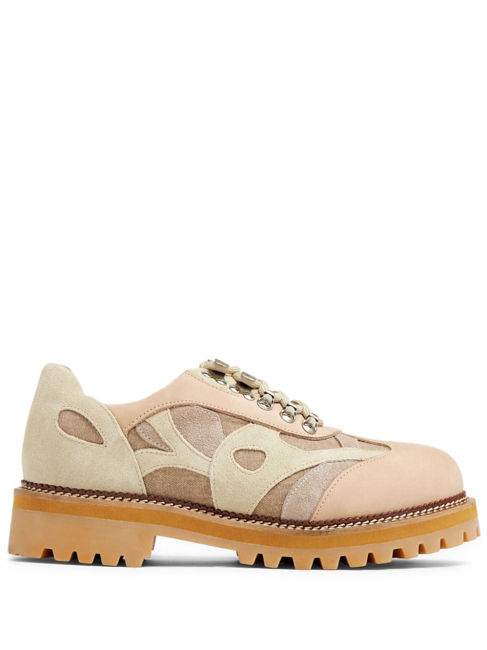 Kidsuper X Cocker Swirl Lace-up Derby Shoes In Nude