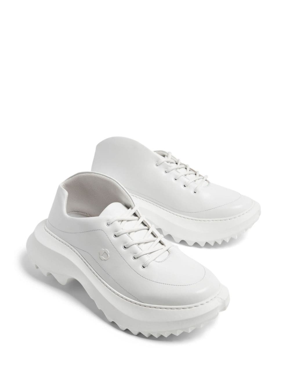 Shop Phileo Azar Round-toe Sneakers In White