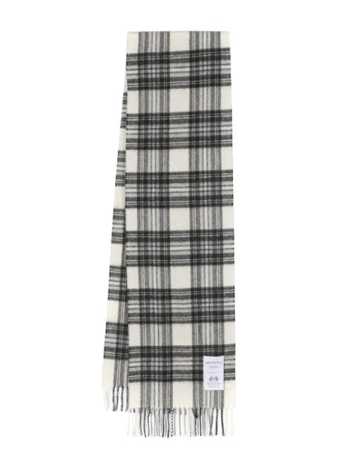 Norse Projects The Moon checked lambs wool scarf