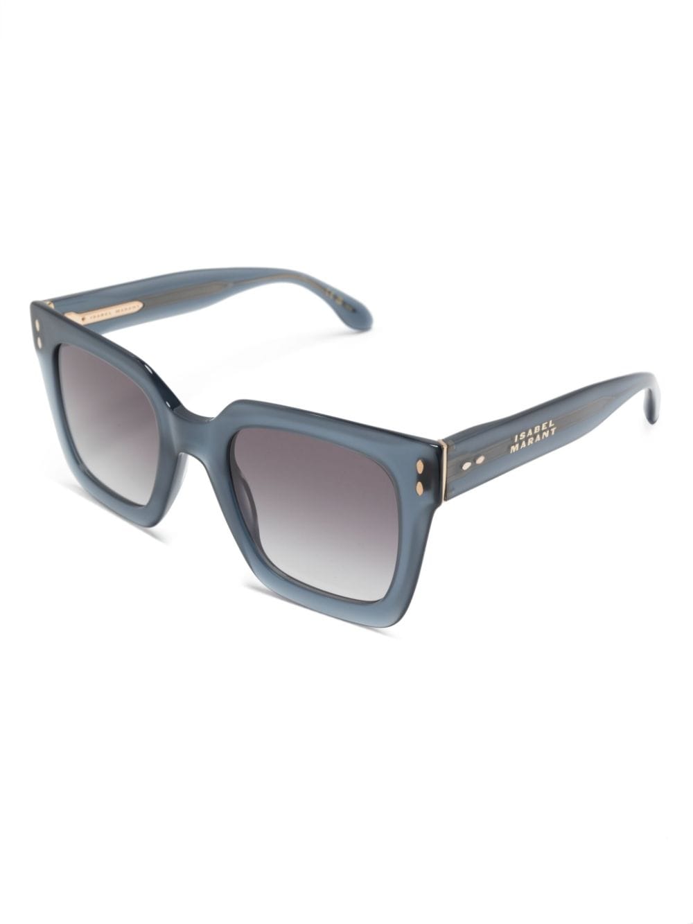 Isabel Marant Eyewear logo-plaque square-frame sunglasses - Blauw
