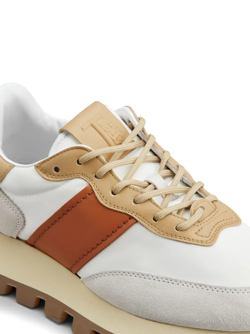 Tod's 1t Panelled Lace-up Sneakers In White