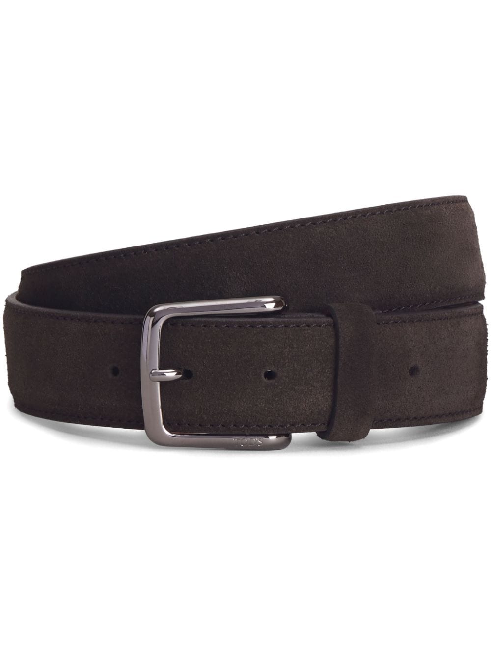 Tod's Classic Suede Belt In Brown