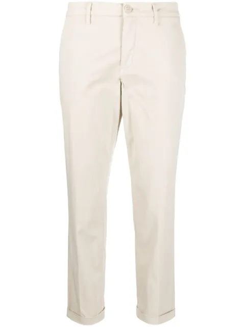 Fay low-rise straight-leg chinos