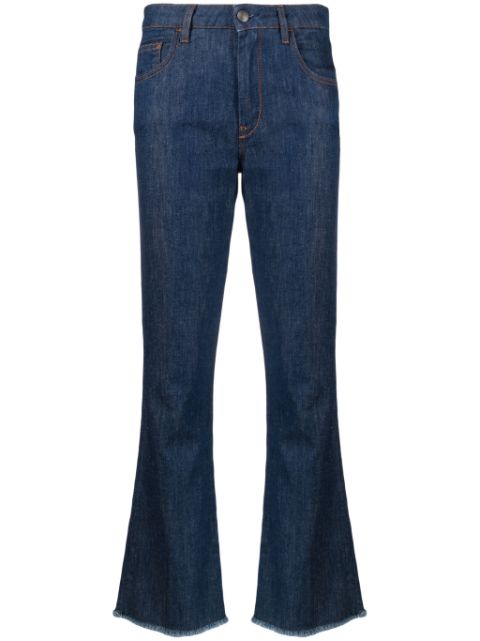 Fay mid-rise straight-leg cropped jeans